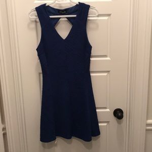 Blue dress with back design